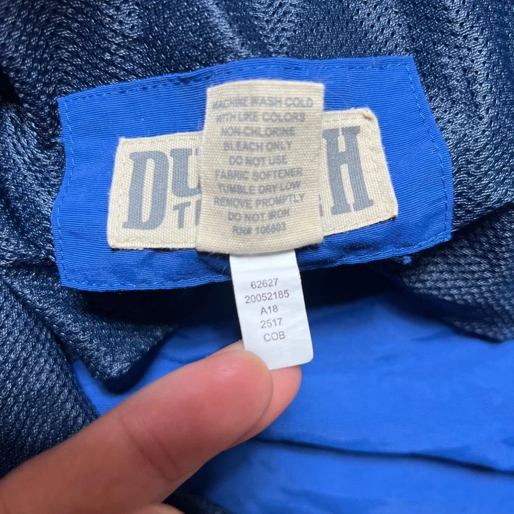 Duluth Trading Co Grab Shorts Mens 2XL Blue Red‎ Swim Trunks Board Mesh Lined